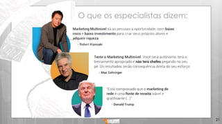 21
O que os especialistas dizem:
 