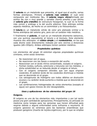 Tabla periodica (grupos 4, 5, 6, 7) | DOCX