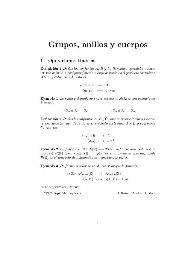 Problemas Resueltos De Estructuras Algebraicas Grupos Anillos Y Cuerpos Pdf