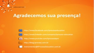 Obrigado!
Luis Fernando Camargo Faria
Digital Business Automation Offering Manager
luisfcf@br.ibm.com
+55-11-997703779
 