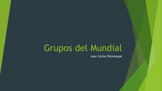 Grupos del Mundial
Juan Carlos Palomeque
 