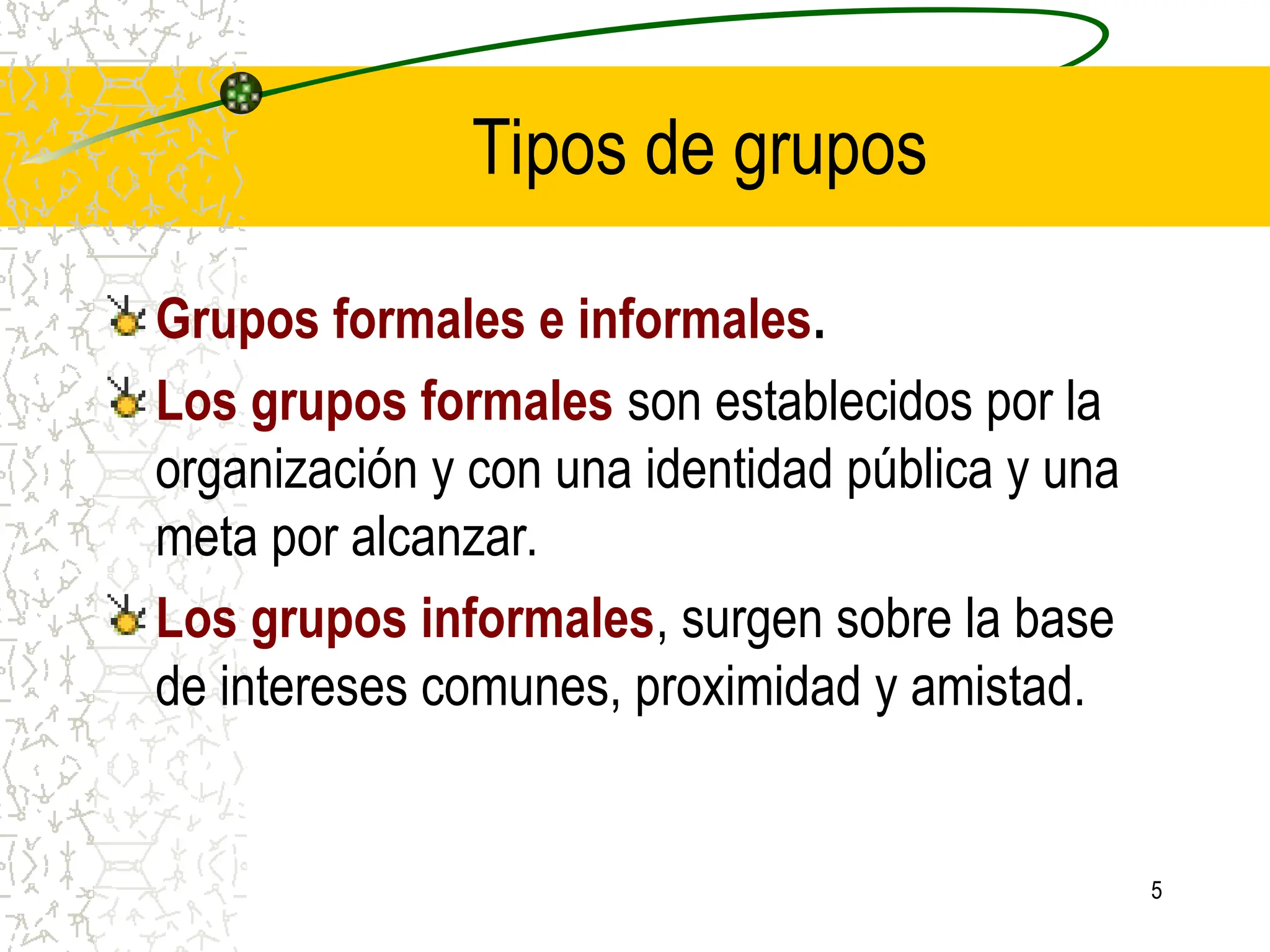 Los Grupos formales e informales en las organizaciones | PPT