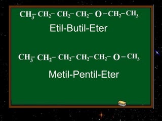 Metil-Pentil-Eter
Etil-Butil-Eter
 