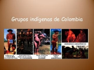 Grupos indígenas de Colombia
 