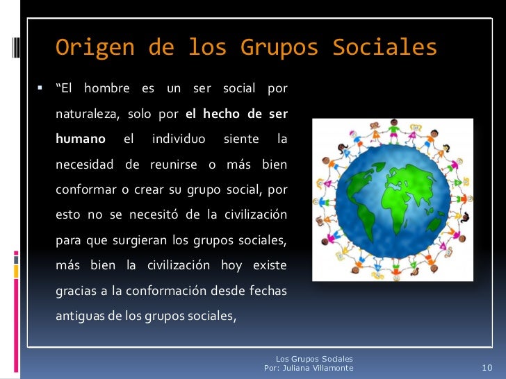 Los Grupos Sociales