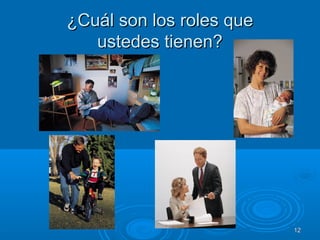 1212
¿Cuál son los roles que¿Cuál son los roles que
ustedes tienen?ustedes tienen?
 