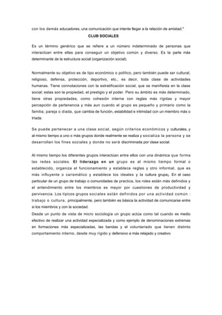 Grupos Socializantes