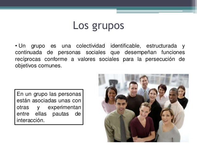 Grupos Sociales y sus características