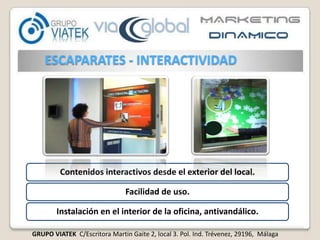 ESCAPARATES - INTERACTIVIDAD