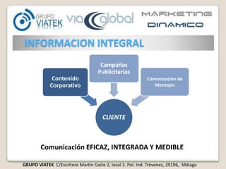 INFORMACION INTEGRALComunicación EFICAZ, INTEGRADA Y MEDIBLE