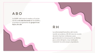 incompatibilidad a grupo y rh, enfermedad hemolitica del rn | PDF