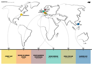 stupéfaction
stupéfaction

Giulia BENCINI ● Stefania COPPOLA ● Costanza FERME

aarhus
Vienna

halsteren

milano

washington d.c.

kobe

2004

2007

2007

2011

2012

2013

street art

bodies in urban
spaces

your rainbow
panorama

moses bridge

cena con me

garden sky

World

World

Aarhus (DK)

Bergen op Zoom (NL)

Lombardia (IT)

Mount Rokkō (JP)

 