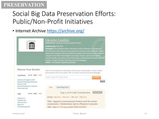 Research with Social Media Data: Stewardship & Ethical Considerations
