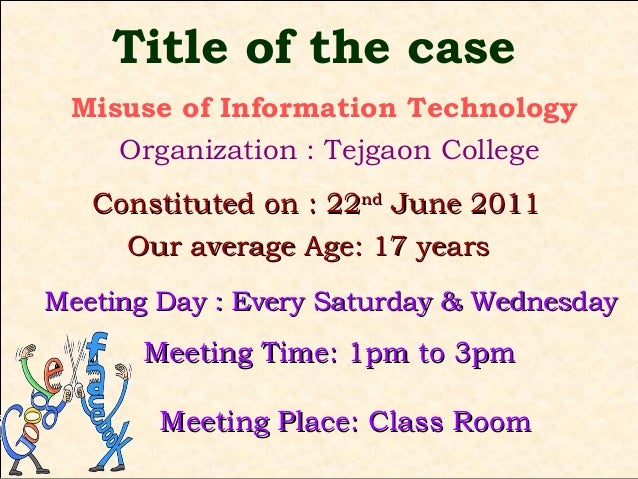 Misuse of technology ppt picture
