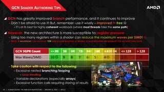 GS-4106 The AMD GCN Architecture - A Crash Course, by Layla Mah | PPTX
