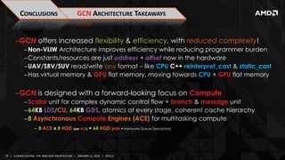 GS-4106 The AMD GCN Architecture - A Crash Course, by Layla Mah | PPTX