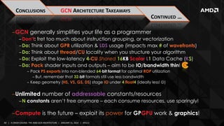 GS-4106 The AMD GCN Architecture - A Crash Course, by Layla Mah | PPTX