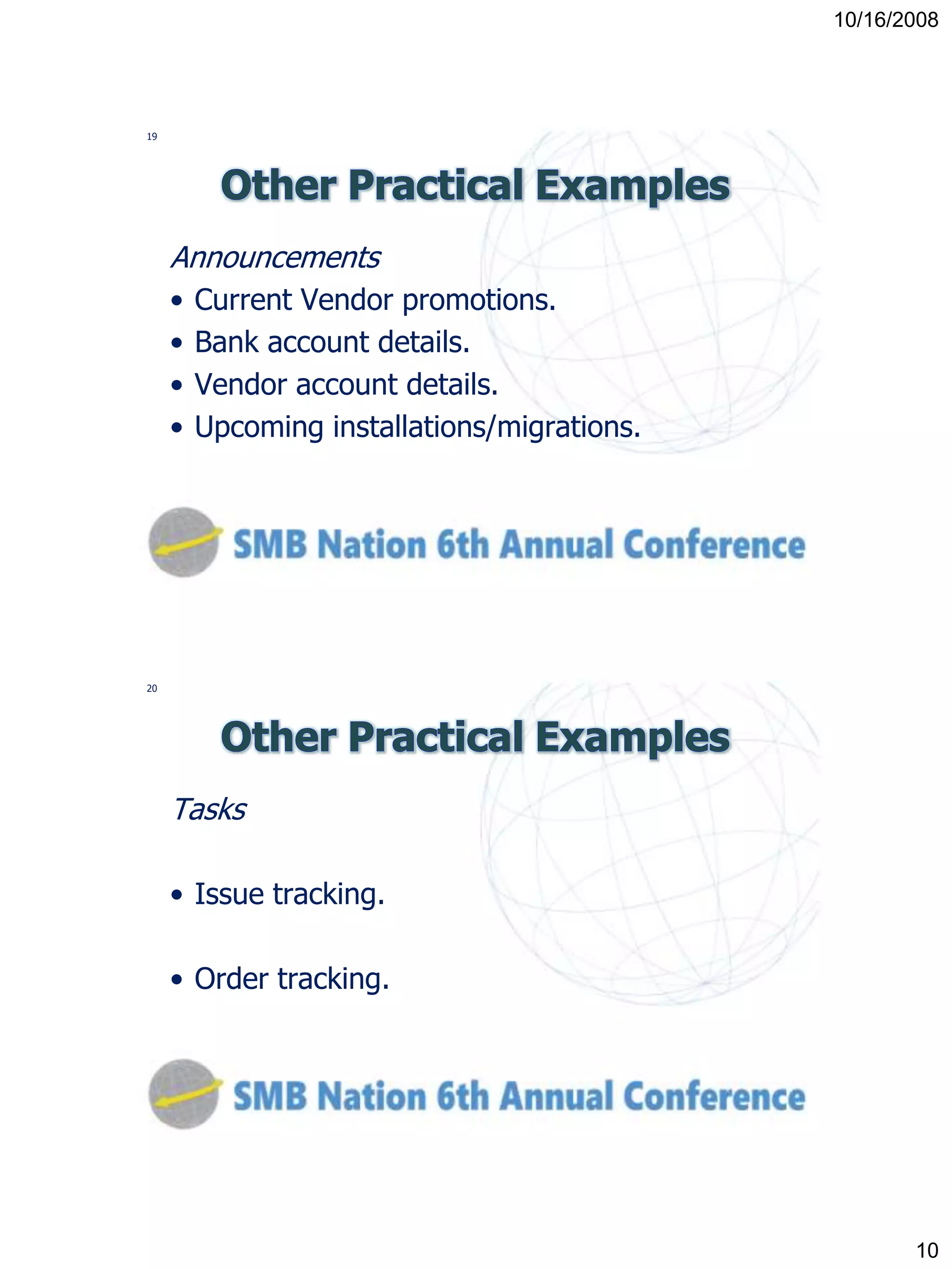 Utilizing SharePoint to Improve your business