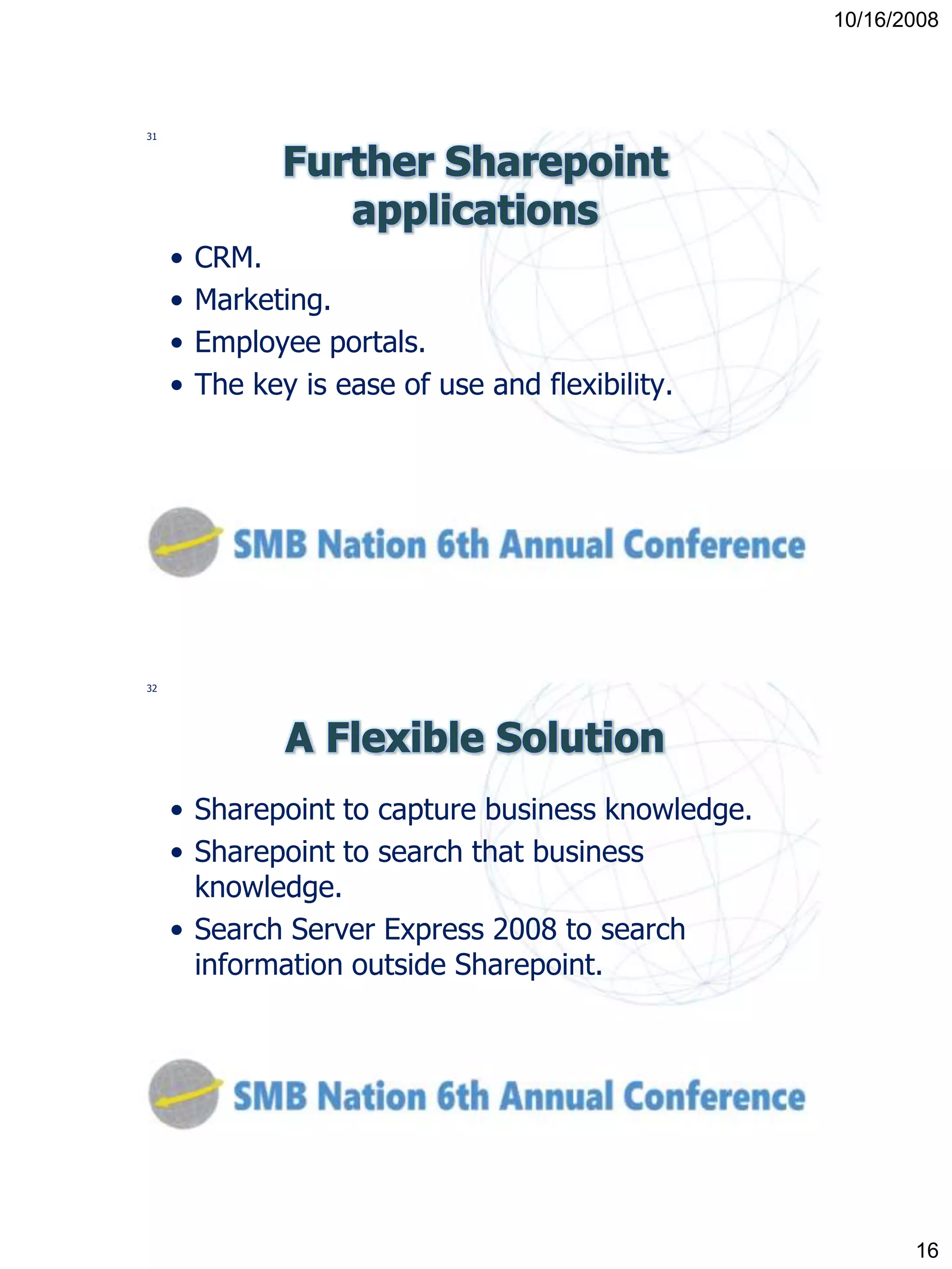 Utilizing SharePoint to Improve your business