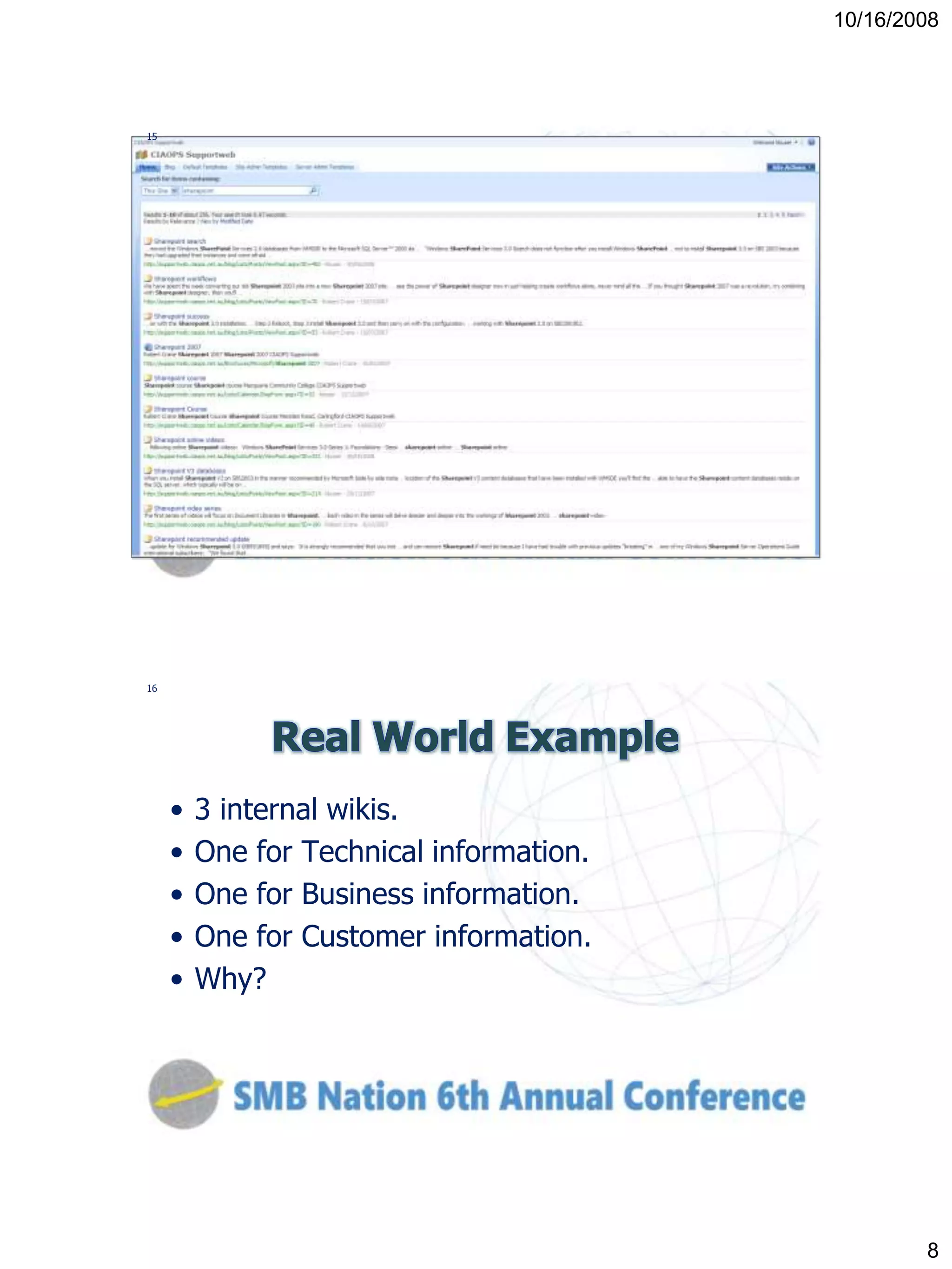 Utilizing SharePoint to Improve your business