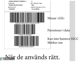 Prezi om streckkodens utveckling och betydelse idag. | PDF