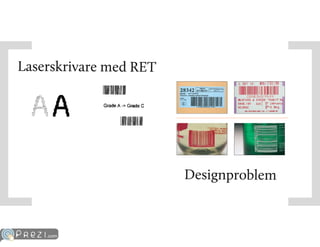 Prezi om streckkodens utveckling och betydelse idag. | PDF