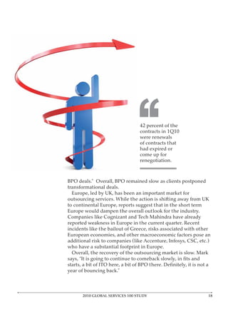 ‘‘

2010 GLOBAL SERVICES 100 STUDY
 