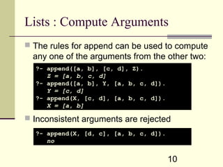 Prolog programming | PPT