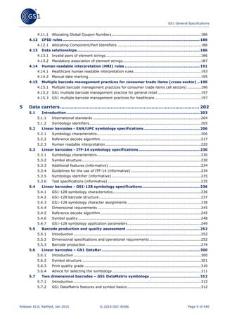Division 1.general Specification.pdf GS1 General Specifications version 16 | PDF