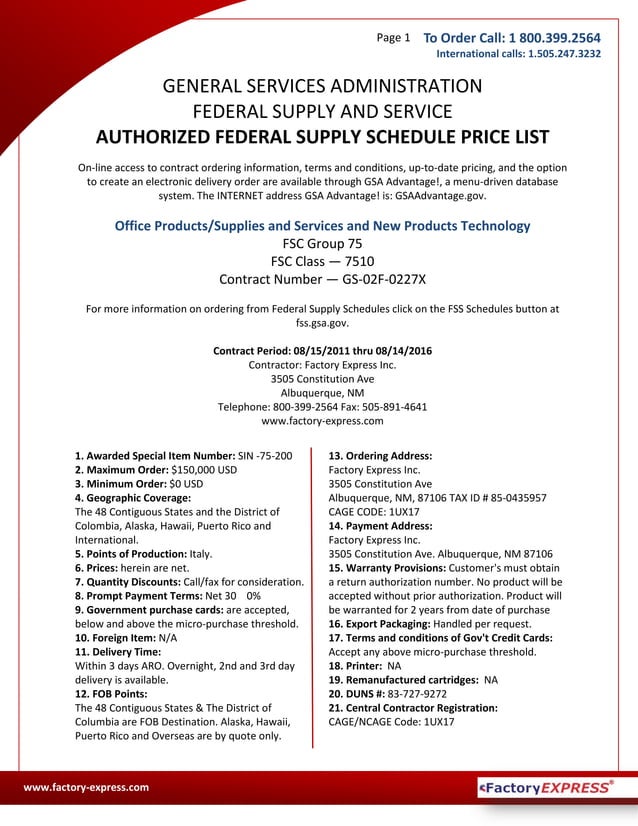 GSA-Price-List-for-Kobra-Shredders-Facto