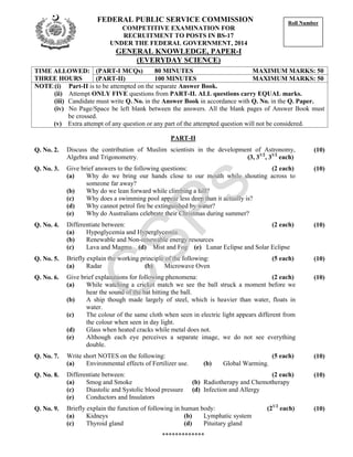 GSA-Past-Papers-2010-2024-2.pdf CSS examination | PDF