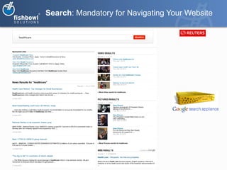Search: Mandatory for Navigating Your Website
 
