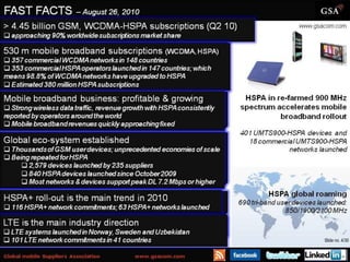 Slide no. 4/30
www.gsacom.com   Global mobile Suppliers Association © 2010
 