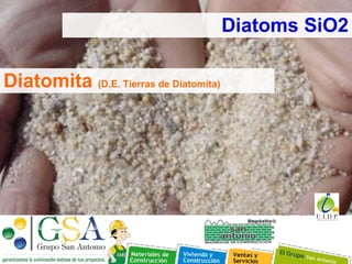Diatoms SiO2 Diatomita  (D.E. Tierras de Diatomita) 