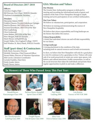 Granite State Ambassadors Yearbook 2017-18 | PDF