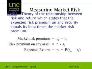 Risk and ReturnVanguard Index 500 returnVanguard Return (%)Market Return (%)