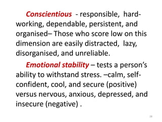 ESTJs are organisers – realistic, logical, analytical, and decisive and have a natural  head for business or mechanics. They like to organise and run activities.ENTPs are conceptualisers – innovative, individualistic, versatile, and attracted  to entrepreneurial ideas. – resourceful in solving  challenging problems but may neglect routine  assignments.A recent book that profiled  13 contemporary business people who created super successful firms including Apple Computer, Federal Express, Honda Motors, MS, and Sony found that all 13 are intuitive thinkers (NTs). This result is particularly interesting because intuitive thinkers represent only about 5%  of the population.24