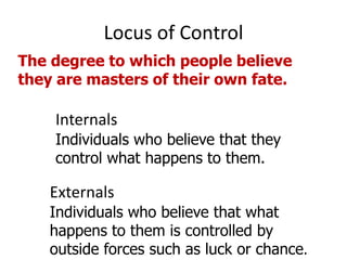 3. Humanistic theoryCarl Rogers believed that all people have a basic drive toward self-actualisation, (Abraham Maslow) which is the quest to be all you can be. The theory focuses on individual growth and improvement – distinctly people centred and also emphasises the individual’s view of the world- contributes  an understanding  of the self to personality theory and contends that the self-concept is the most important part of an individual’s personality.33