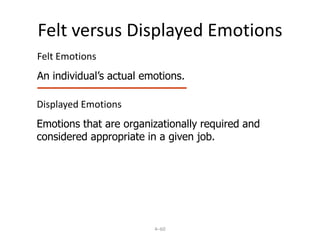 A’s operate under moderate to high stress levels – work under continuous time pressure, a life of deadlines – fast workers, competitiveness in long hrs, frequently make poor decisions – rarely creative because of concern with quantity and speed, rely on past experiences  when faced with problems – easier to predict – do better at job interviews – type Bs make it to the top. Type As are in sales, Bs in senior positions – promotions go to those who are wise, tactful and creative  than to the hasty , hostile  and merely agile.55