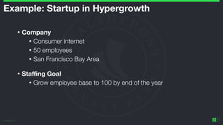 ©2014 Wealthfront Inc.
7
Example: Startup in Hypergrowth  
• Company
• Consumer internet
• 50 employees
• San Francisco Ba...