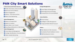 26-27 September 2017
Pg 4 |
PAN City Smart Solutions
 