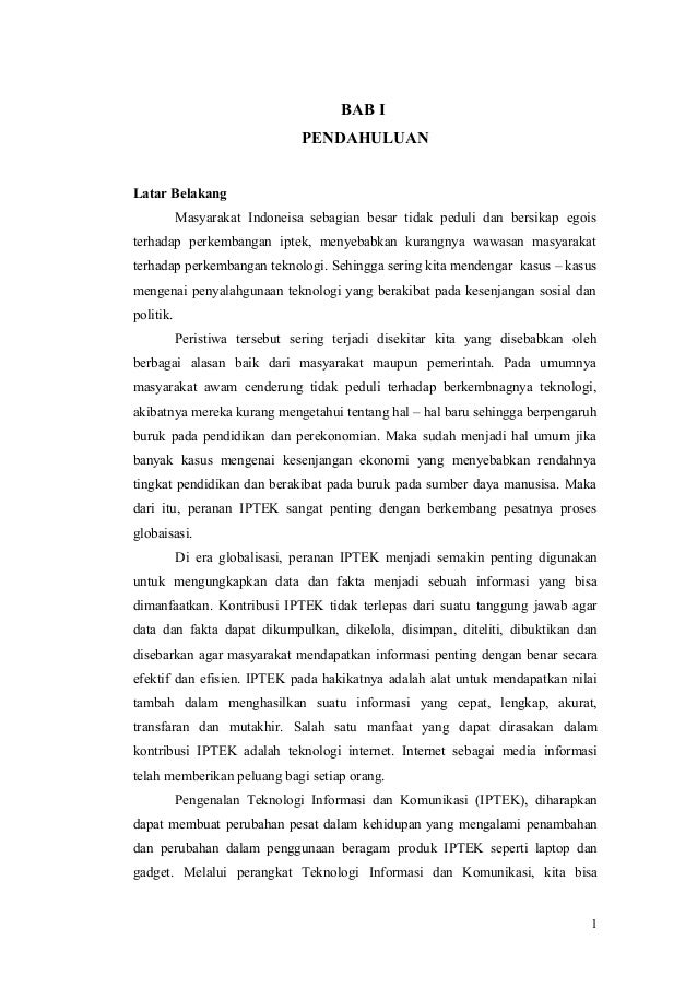 Contoh Makalah Iptek Dalam Islam