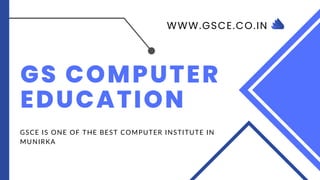 gs computer education | PDF