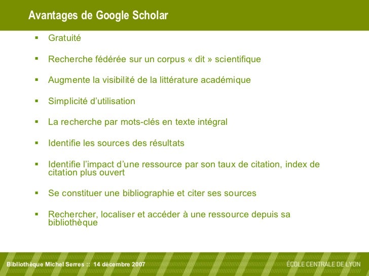 Google Scholar Un Moteur De Recherche Pour L Information Scientifiq Google Scholar Un Moteur De Recherche Pour L Information Scientifiq