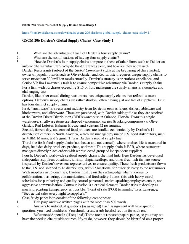 Gscm 206 week 8 case study analysis picture