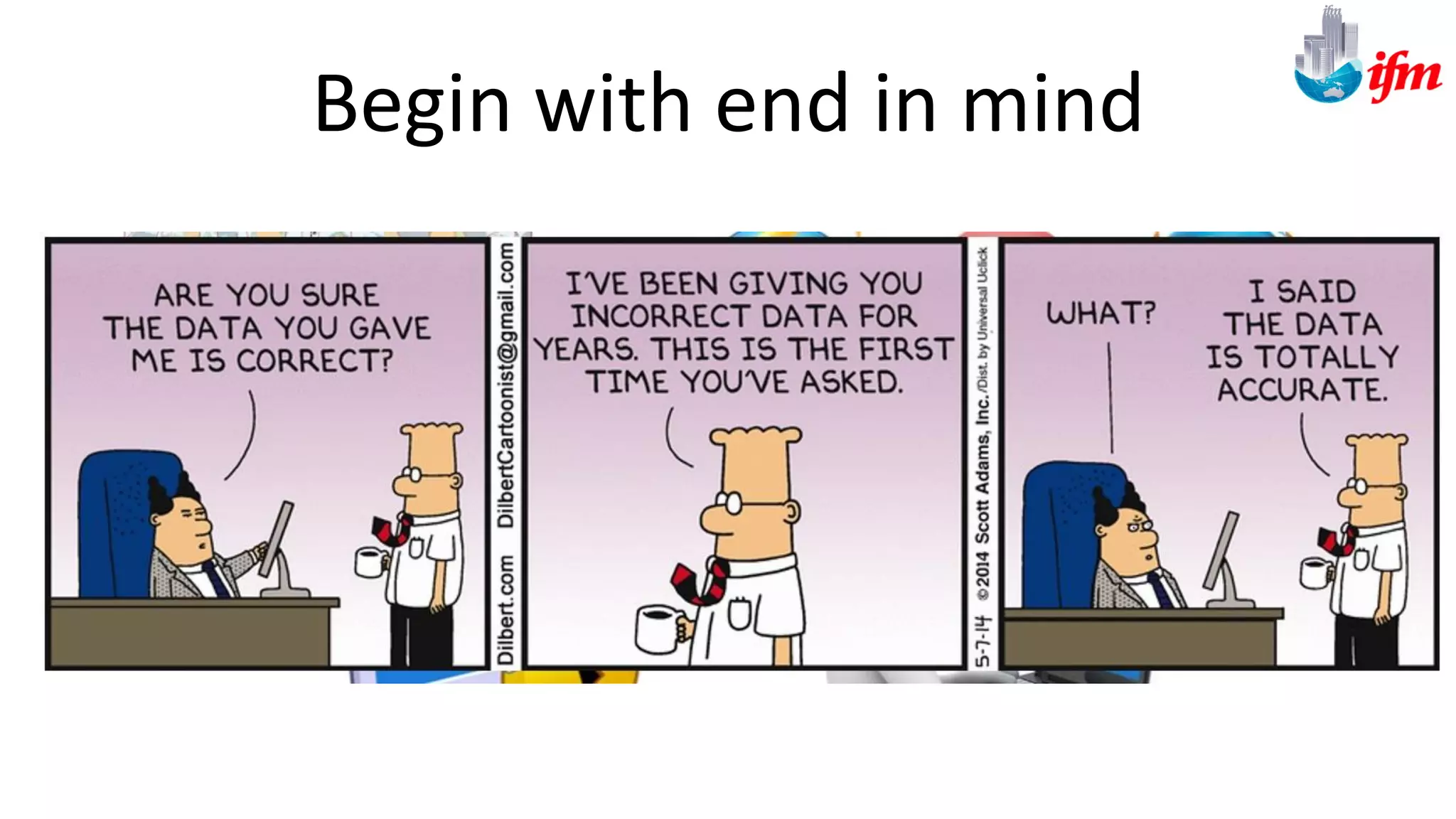 Begin with end in mind
 