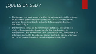 Gsd (general sewing data) | PPTX