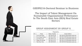 The Impact of Talent Management on Sustainable Organizational ...