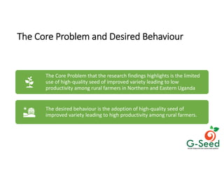 Culture, choice and action in legume seeds systems in East and North Uganda