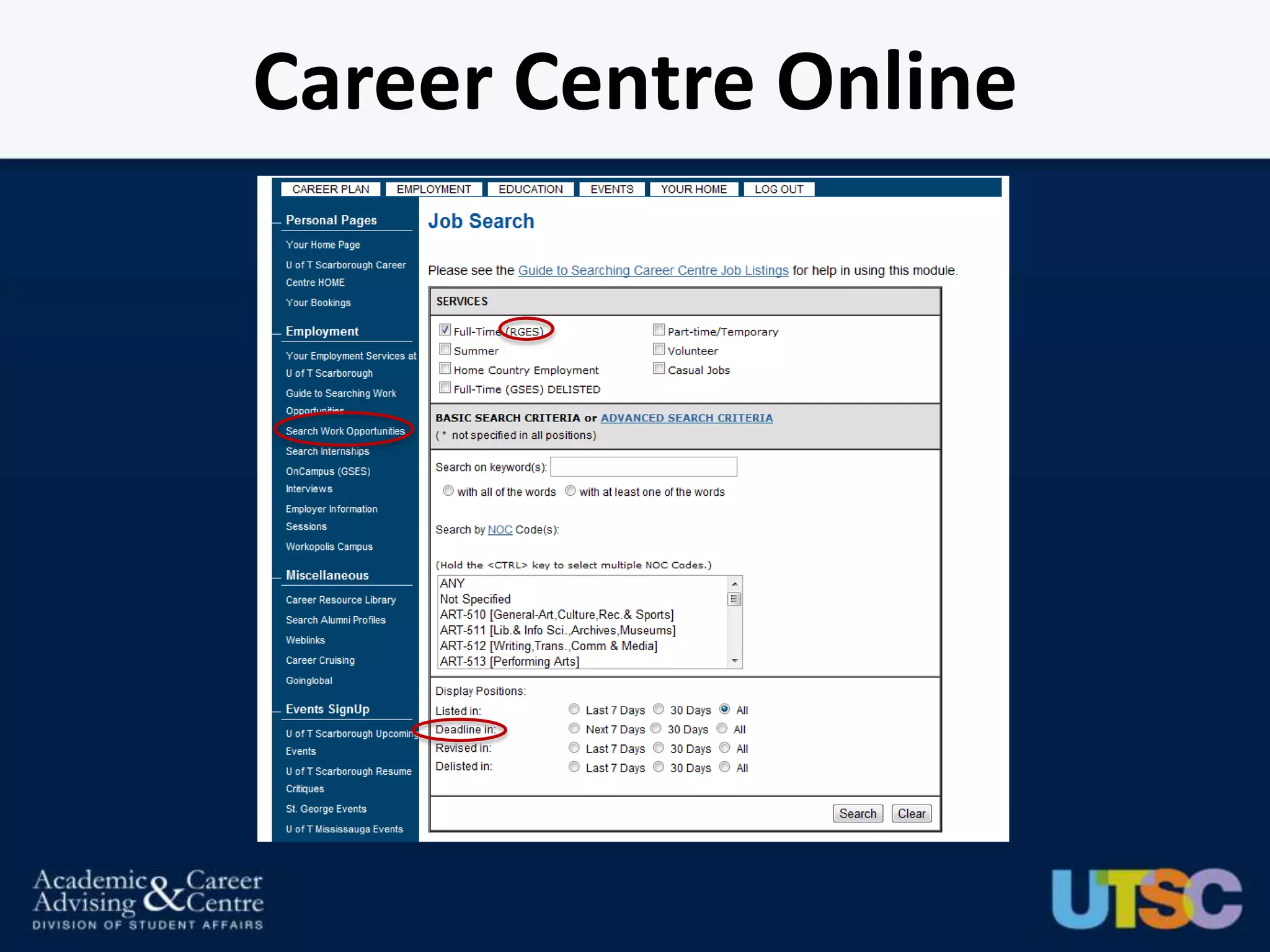 Career Centre Online
 